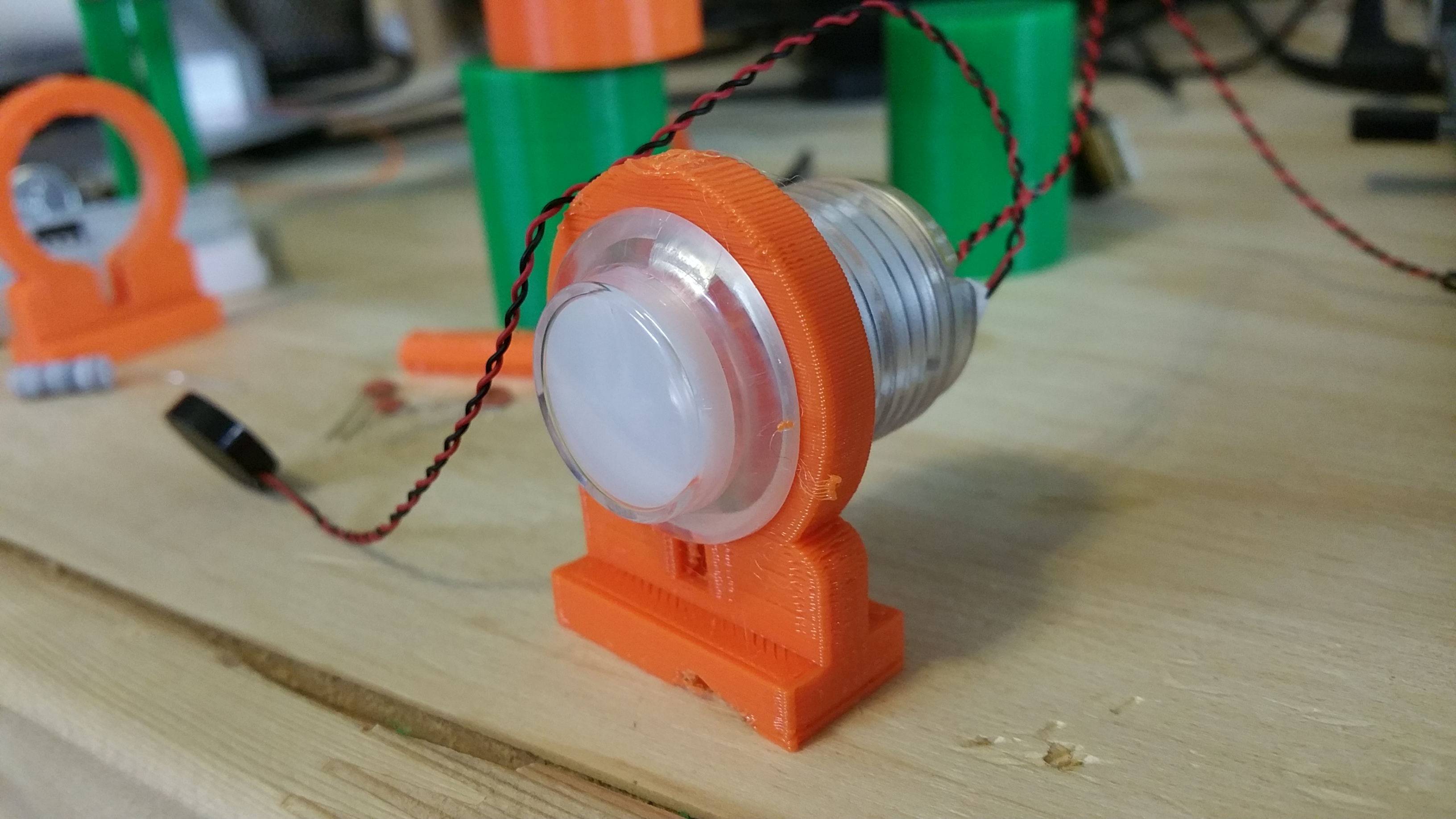 3D Button Holder